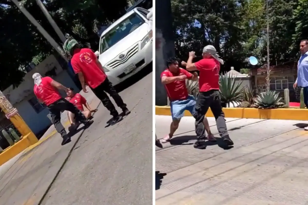 (VIDEO) Motociclista y un hombre se agarran a golpes en gasolinera de la Joaquín Colombres 10 Motociclista y un hombre se pelearon a golpes en gasolinera