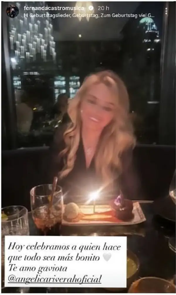 Angélica Rivera celebró su cumpleaños 57 con sus hijas