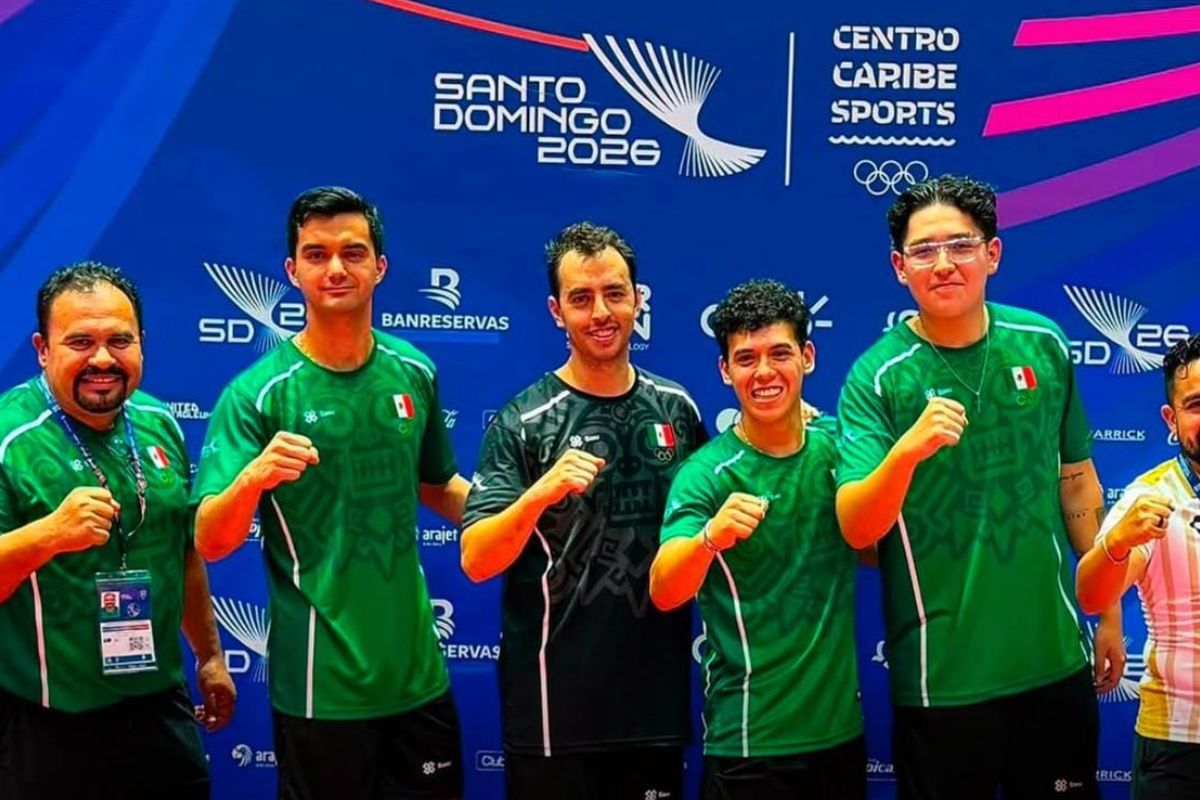 Alejandro Armenta reconoce triunfo de Marcos Madrid, campeón poblano en los Centroamericanos 2026 2 Marcos Madrid lideró al equipo mexicano de tenis de mesa para ganar el oro ante Cuba | Foto: Cortesía