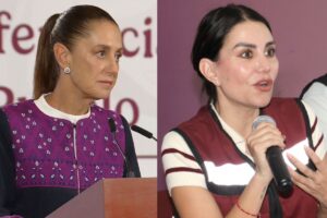 Claudia Sheinbaum habla de Nay Salvatori y Grace Palomares durante la mañanera del 5 de agosto | Foto: Agencia Enfoque
