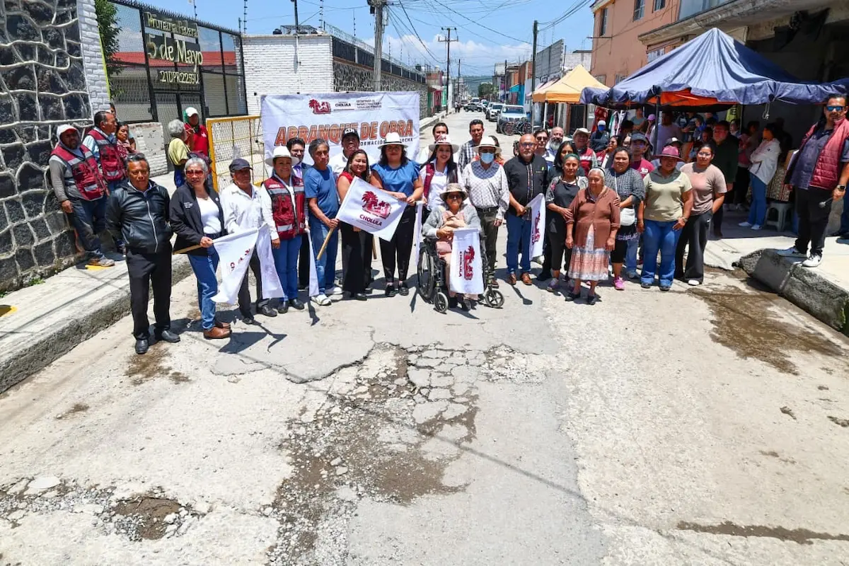 Continúa Tonantzin Fernández llevando obra pública a todos los barrios de San Pedro Cholula 2 Continúa Tonantzin Fernández llevando obra pública a todos los barrios de San Pedro Cholula