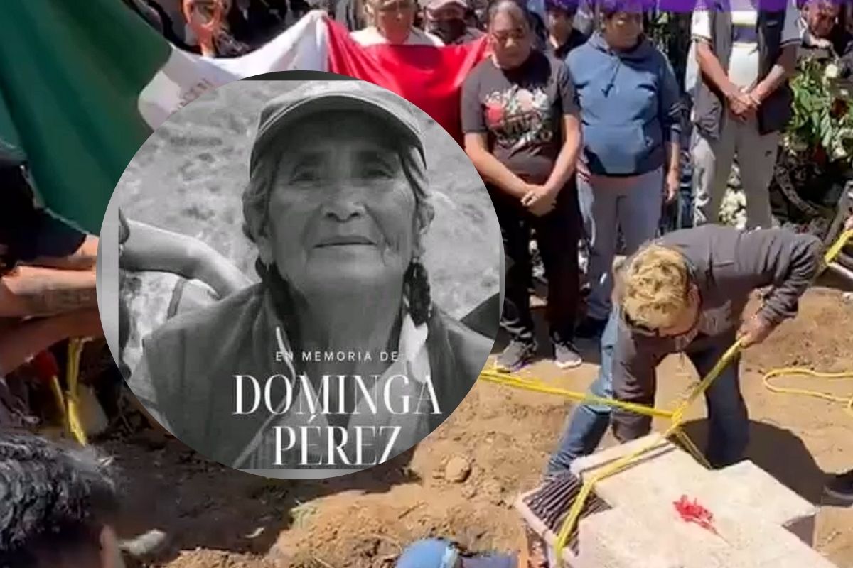 Despiden a Dominga Pérez en el panteón de Mendizábal, Amozoc | Foto: Cortesía