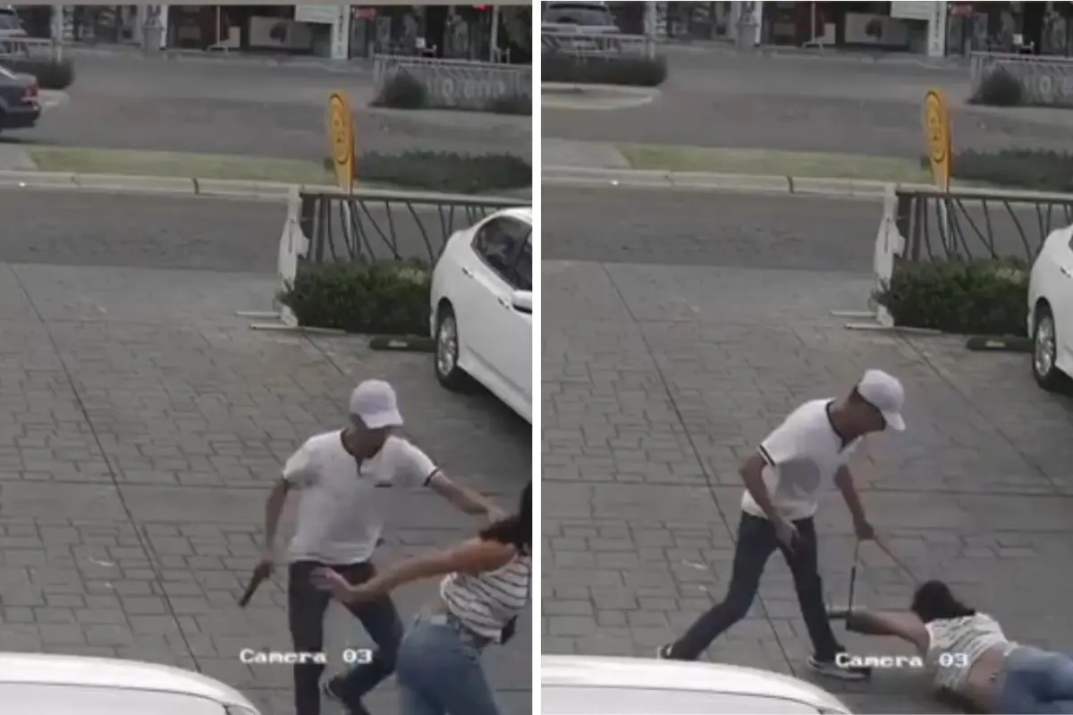 Robo en la Plaza Arco Lomas: tiran a mujer para quitarle bolsa