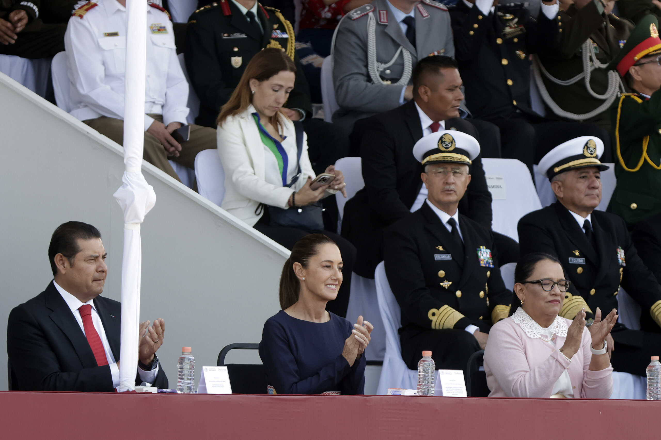 agenda de Claudia Sheinbaum en Puebla; la última vez fue en el desfile del 5 de mayo | Foto: Cortesía