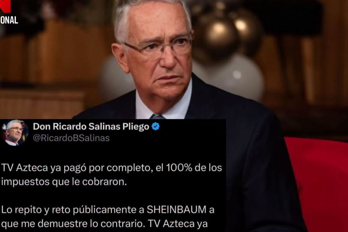 Salinas Pliego asegura que TV Azteca ya pagó su deuda