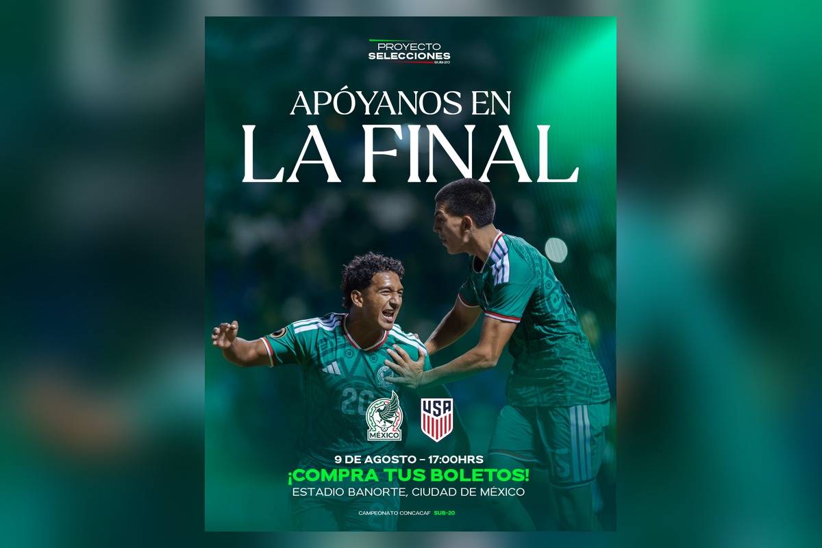 México vs Estados Unidos Final del Campeonato Sub-20 de Concacaf 2026 | Foto: Selección de México