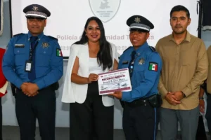 Impulsa Tonantzin Fernández la profesionalización de la Policía Turística de San Pedro Cholula