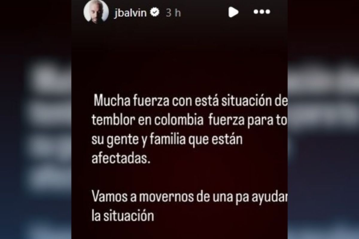 Así reaccionaron Shakira, Maluma, J Balvin, Camilo y más al terremoto en Colombia