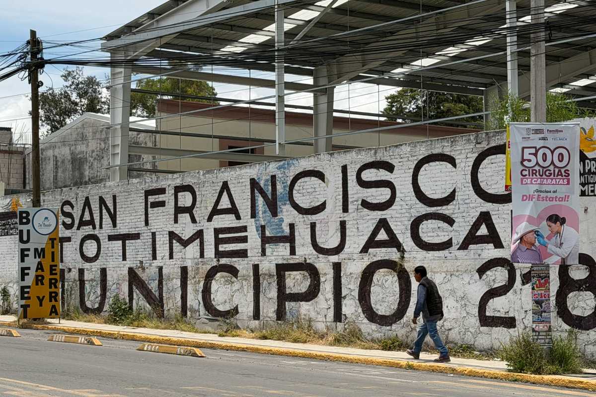 Calles de San Francisco Totimehuacán, en espera de la conversión a municipio | Foto: Agencia Enfoque