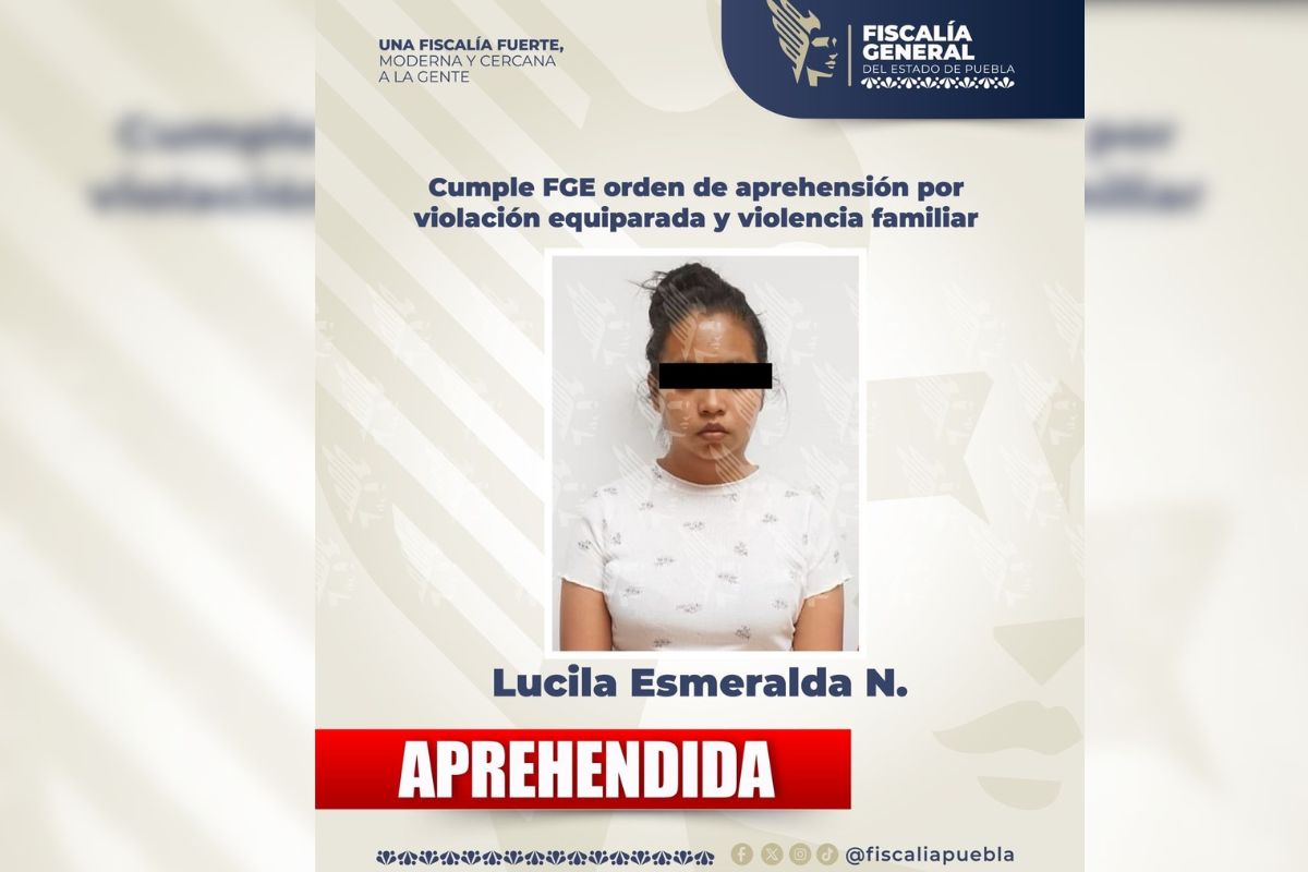 Detienen a mujer por abusar de su hija en Puebla | Foto: FGE Puebla