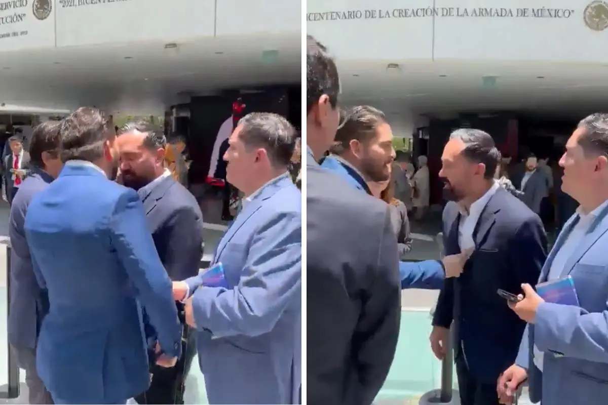 (VIDEO) Arturo Ávila y Carlos Gutiérrez, diputados federales, se pelean en afuera del Congreso 2 Arturo Ávila y Carlos Gutiérrez se pelean afuera del Senado
