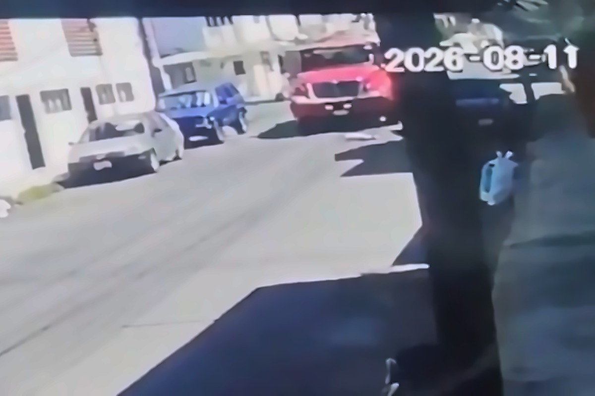 Captura de video: la pipa de agua antes de atropellar a Rabito en la 95 Oriente | Foto: Cortesía