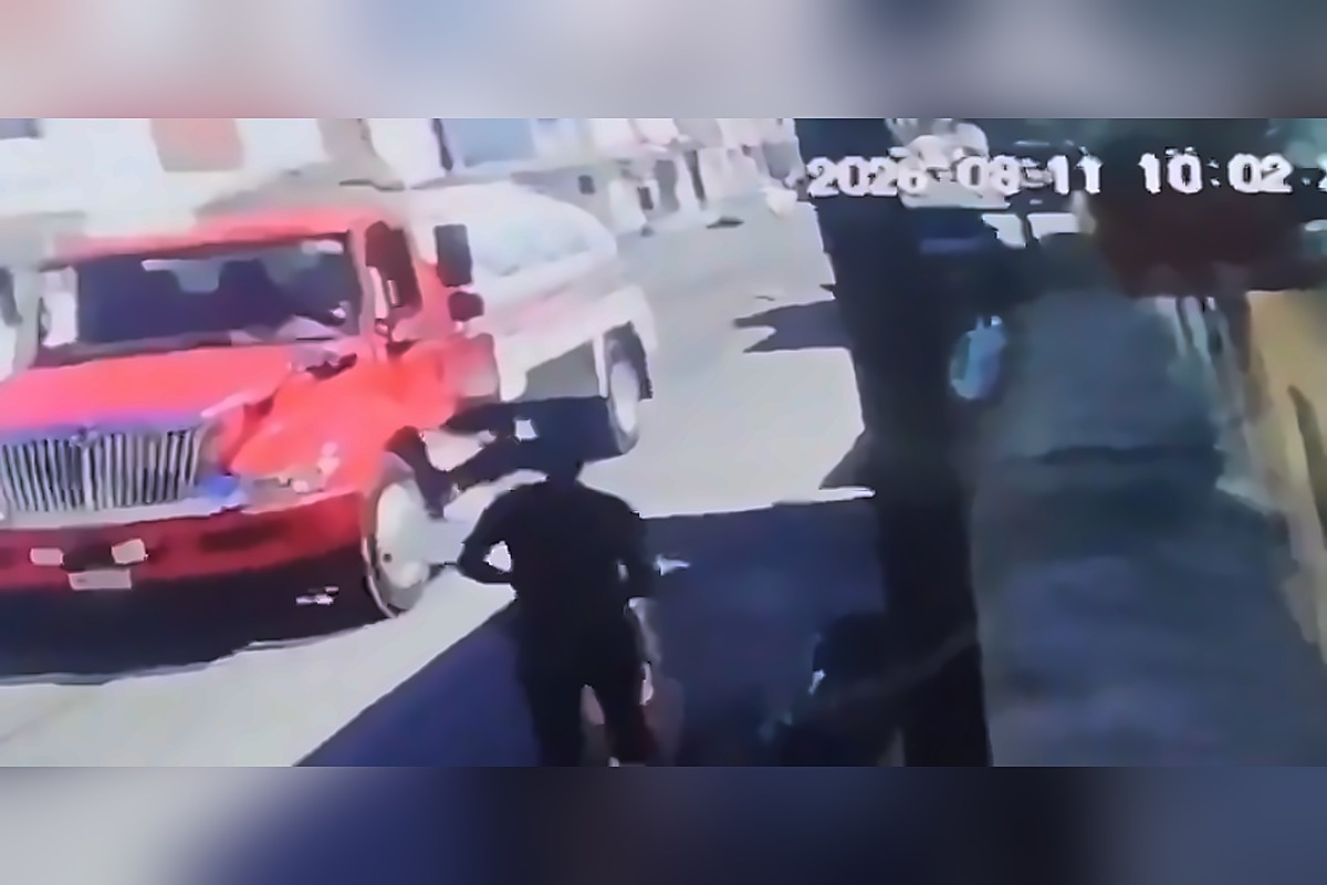 Captura de video: la pipa se da a la fuga tras atropellar a Rabito | Foto: Cortesía