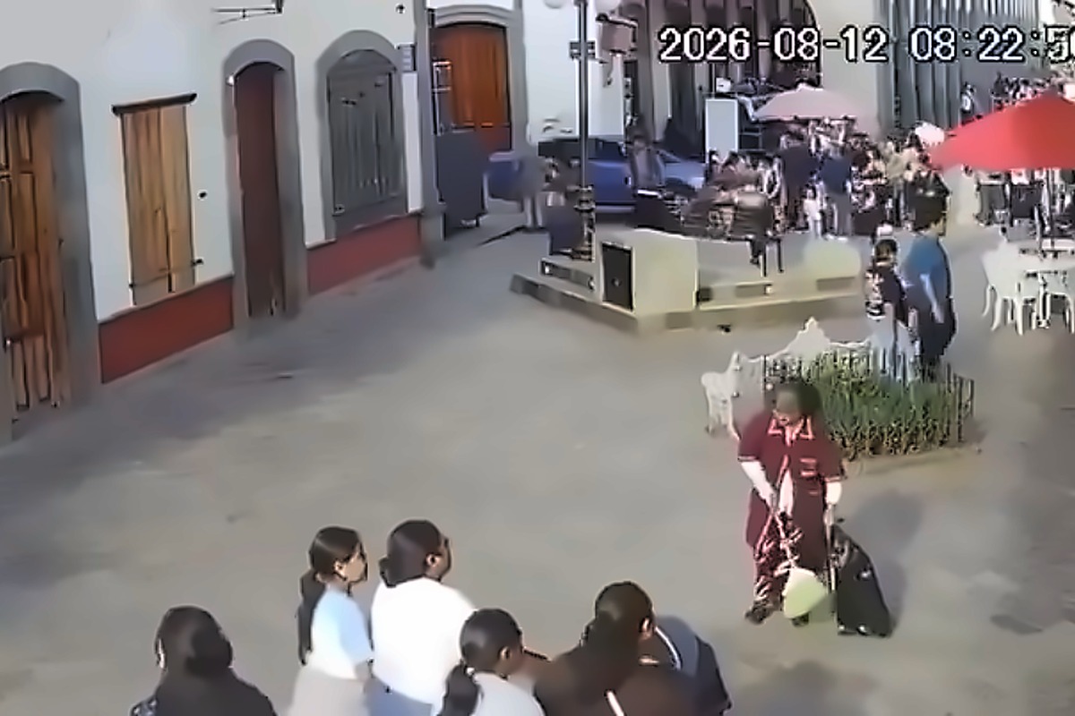 Video de CCTV muestra el momento del atropellamiento masivo en Zacatlán | Foto: Cortesía