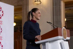 Sheinbaum critica cancelación de visa de Andy López Obrador