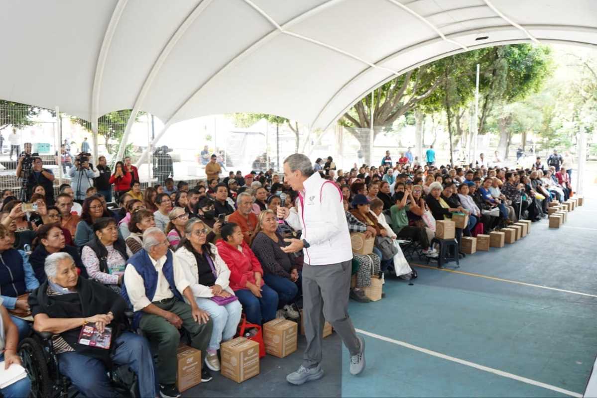 Entrega de despensas del programa Alimentación Imparable en Analco | Foto: Cortesía