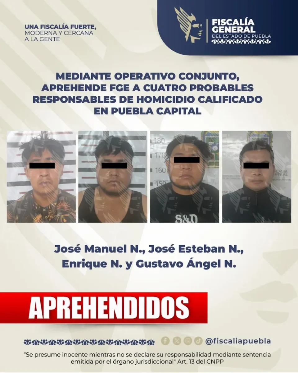 Detienen a cuatro por homicidio de agente ministerial de la FGE en Balcones del Sur