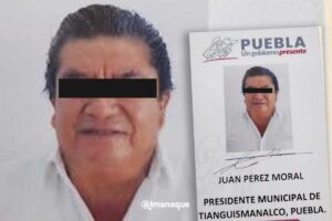 Detienen al alcalde de Tianguismanalco