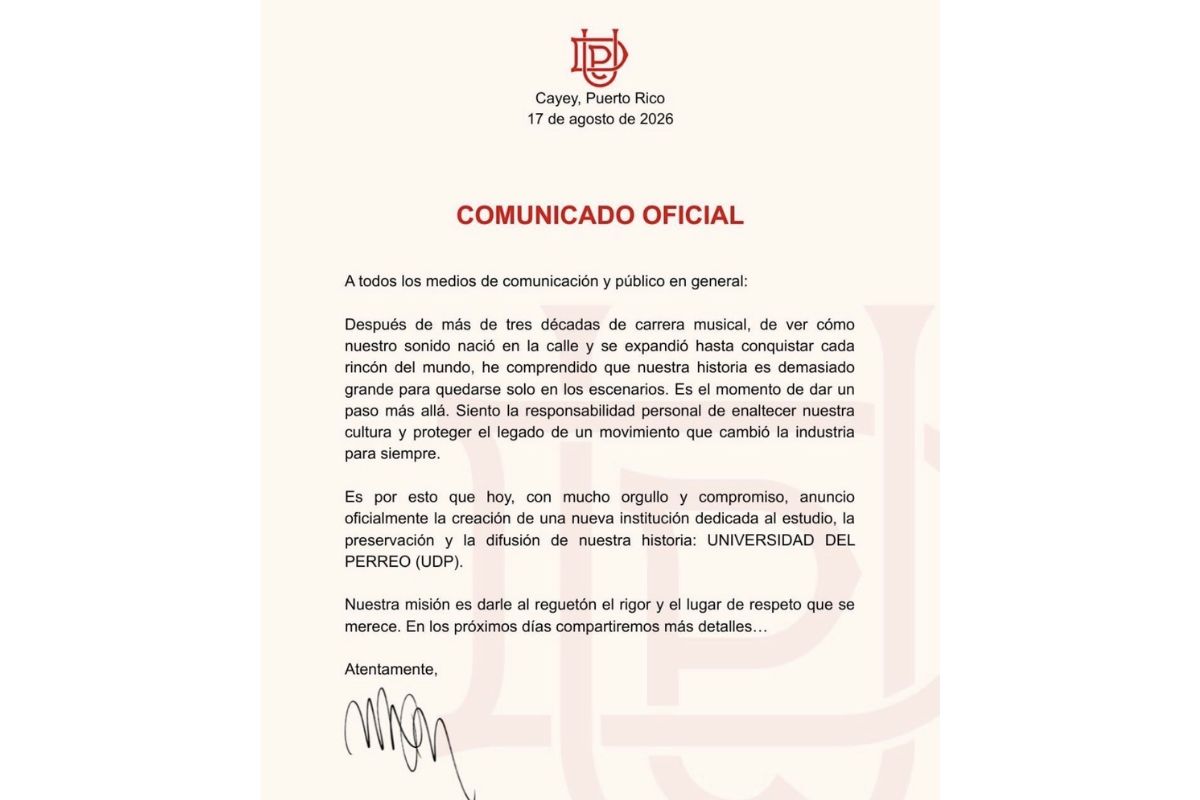 ¿No quedaste en la BUAP? Wisin crea la Universidad del Perreo y así puedes inscribirte 2 Universidad del Perreo tendrá su sede en Cayey, Puerto Rico | Foto: Cortesía