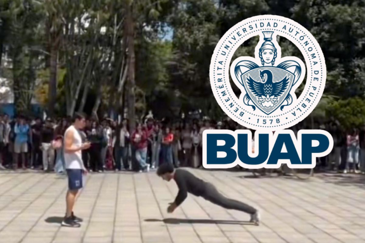 Torneo de Farmear Aura BUAP en la explanada de Rectoría | Foto: Cortesía