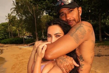 Kim Kardashian y Lewis Hamilton presumen su romance durante vacaciones en Hawái
