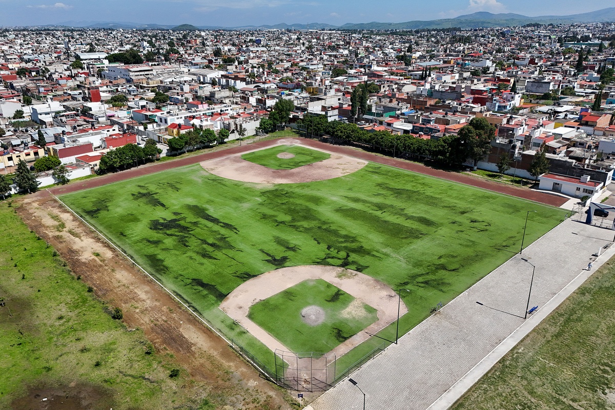 Vista del complejo deportivo Canchas del Seminario en Puebla | Foto: Agencia Enfoque