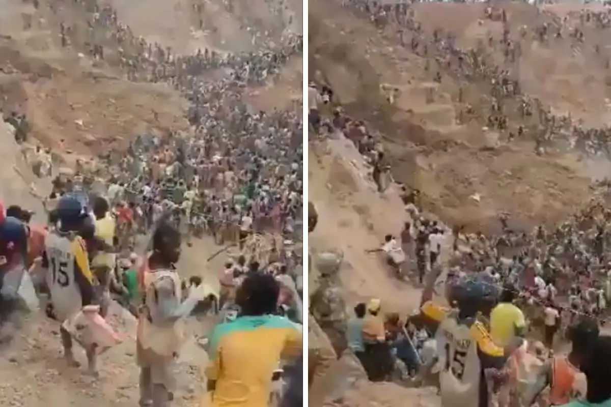 Derrumbe en una mina de oro de África deja 100 muertos