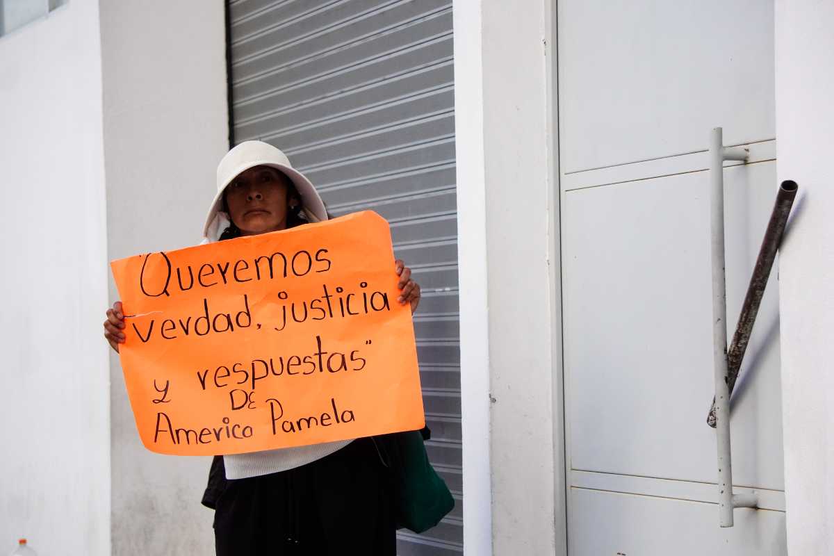 Manifestación por la desaparición de América Pamela Colotl Varela | Foto: Agencia Enfoque