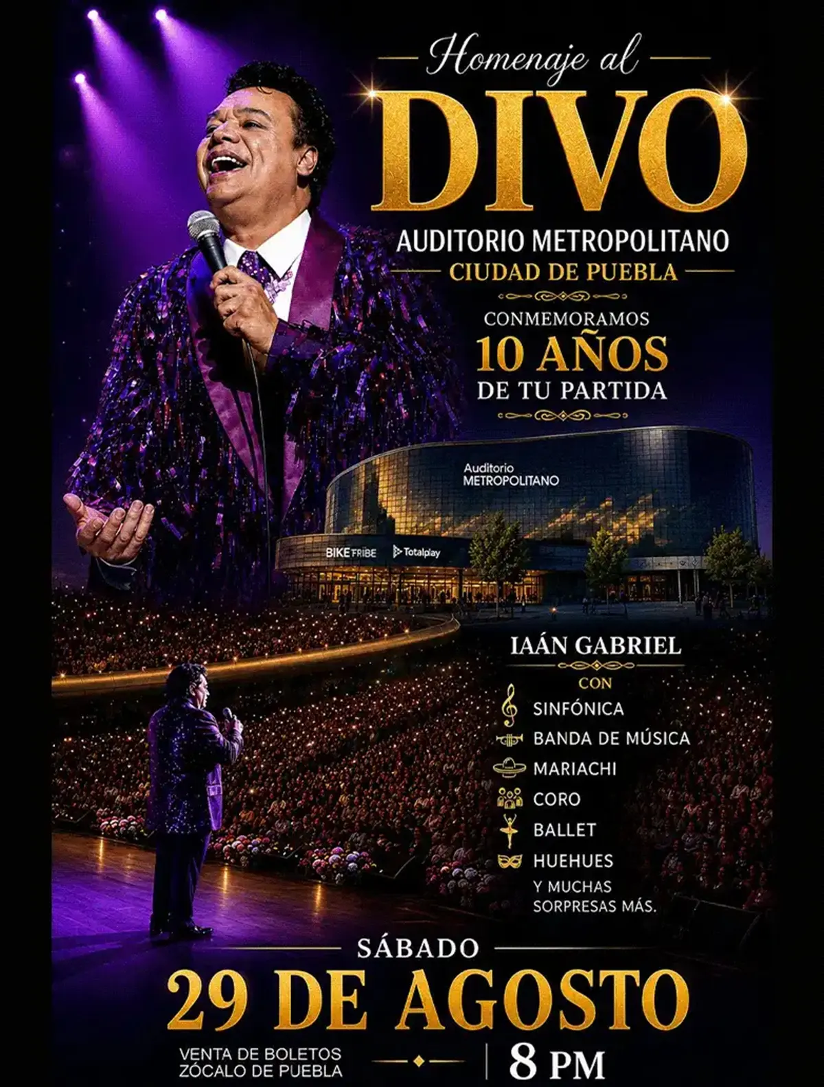 Homenaje al Divo en Puebla con sinfónico: fecha y costos