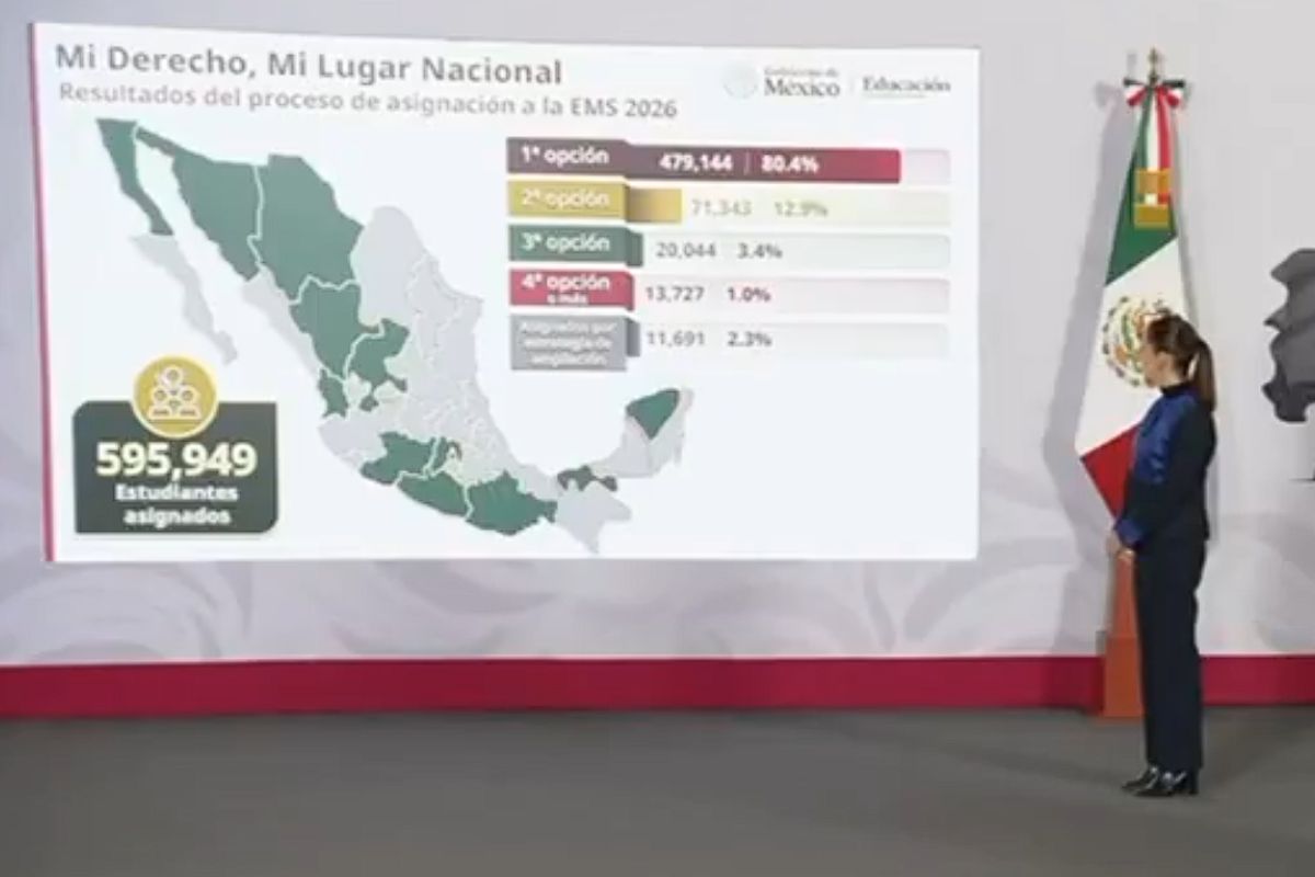 El secretario de Educación, Mario Delgado, presentó los resultados del programa Mi derecho, mi lugar | Foto: Agencia Enfoque