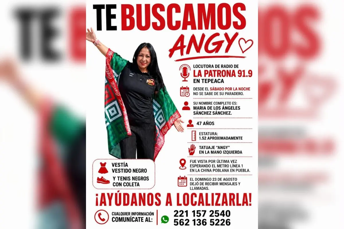 Desaparece en Puebla locutora de Tepeaca de La Patrona 91.9