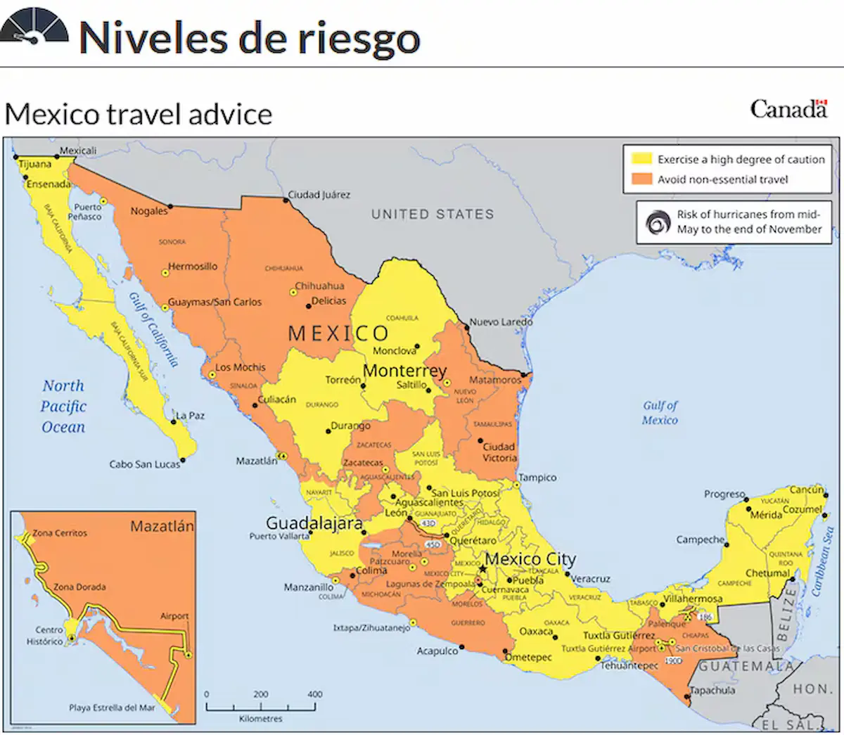 Canadá se suma a alerta de EU por amenaza en Mexicali