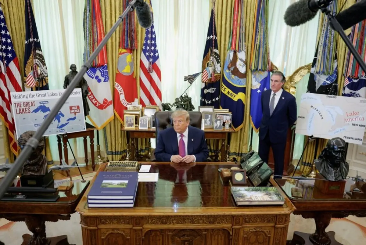 Trump cambia el nombre del lago Ontario por lago América