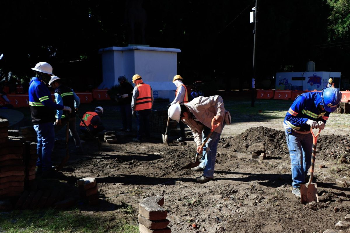 Trabajos de construcción del Sistema de Transporte por Cable en Puebla | Foto: Agencia Enfoque