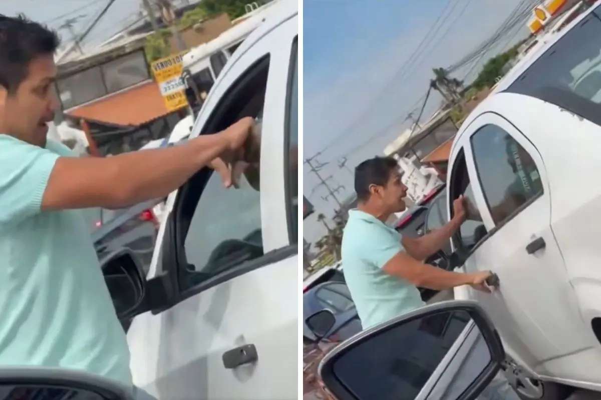 Hombre rompió el vidrio de una conductora durante discusión