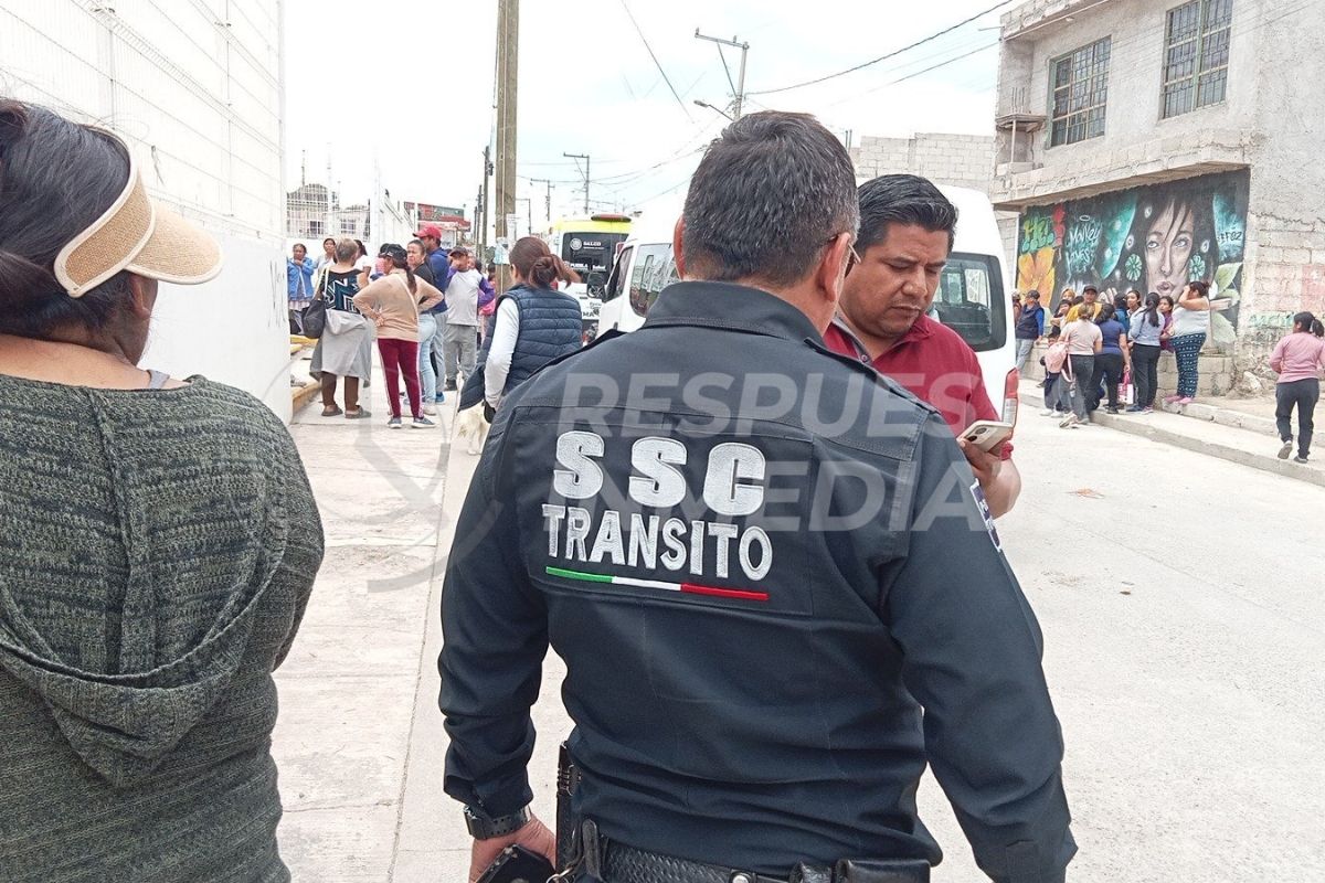 Menor muere tras ser atropellado por una combi en Amozoc