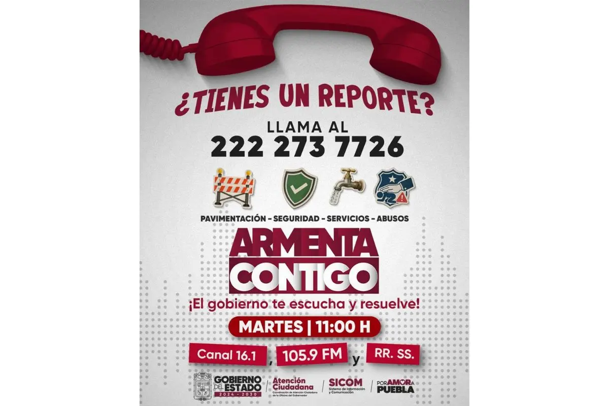 ¿Cómo reportar baches en Puebla, luminarias y fugas?