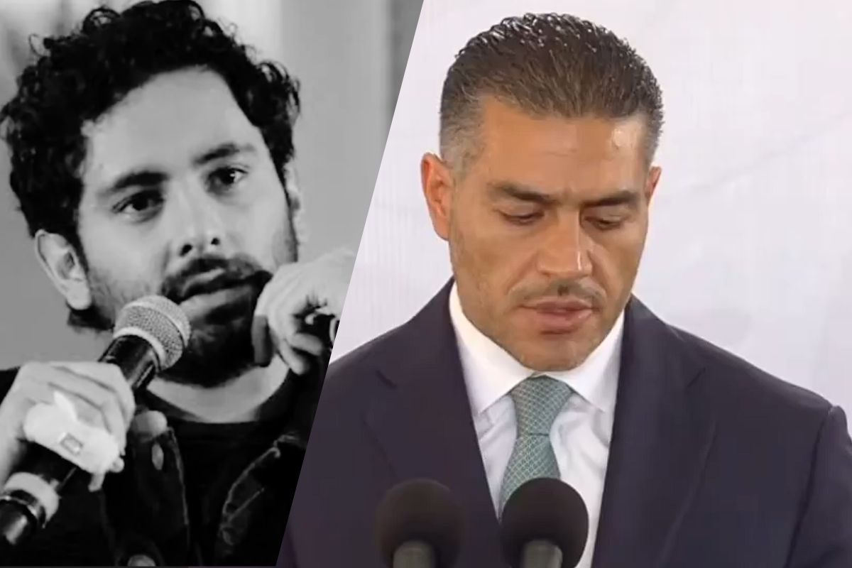 Omar García Harfuch habla sobre el multihomicidio de la familia de Honas Meléndez, tecladista de Camilo Séptimo, durante la mañanera | Foto: FGR