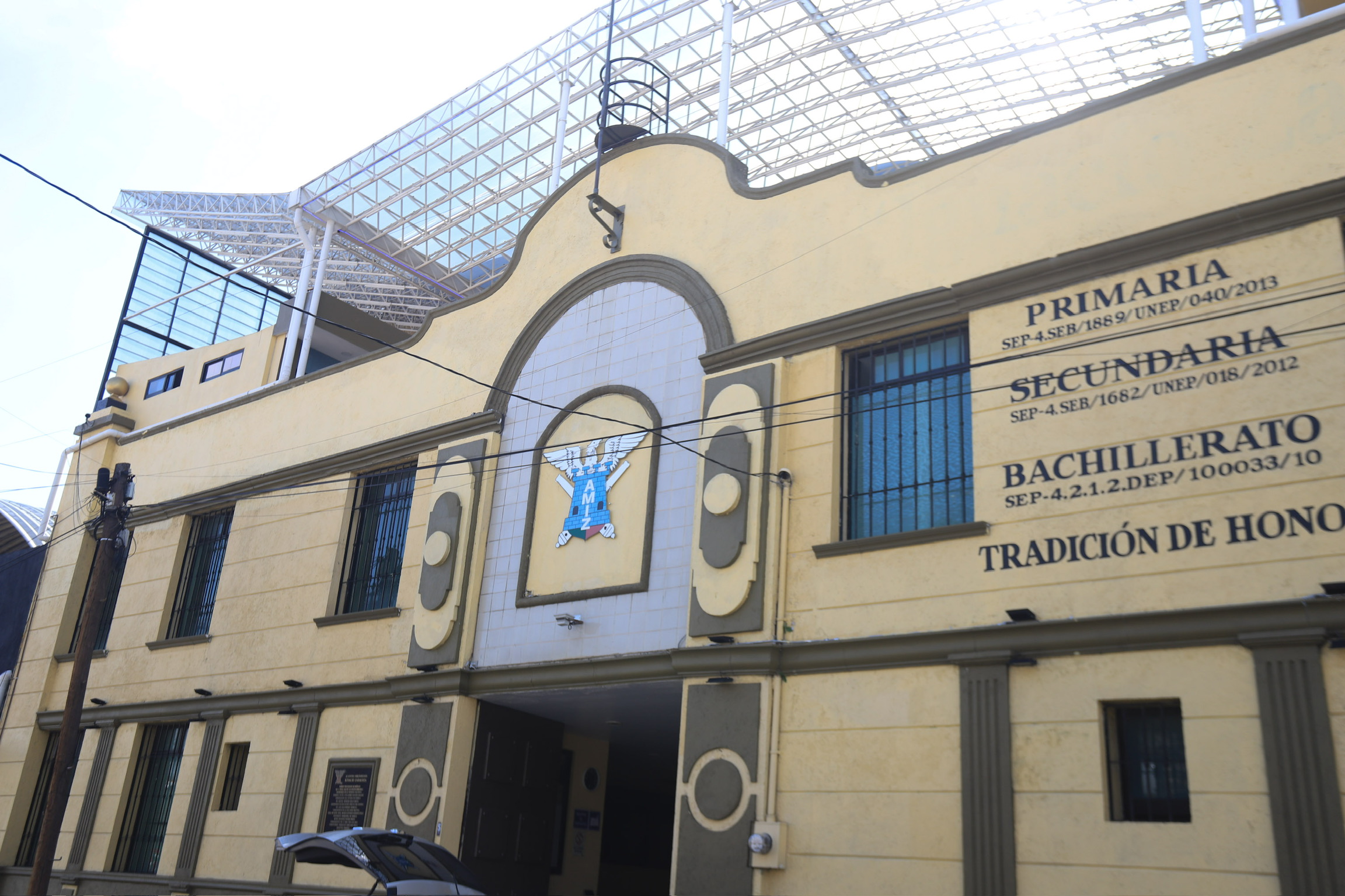 Instalaciones de la Academia Militarizada Ignacio Zaragoza, cuyo futuro definirá la SEP de Puebla | Foto: Agencia Enfoque