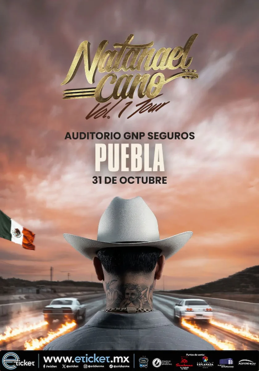 Natanael Cano regresa a Puebla 