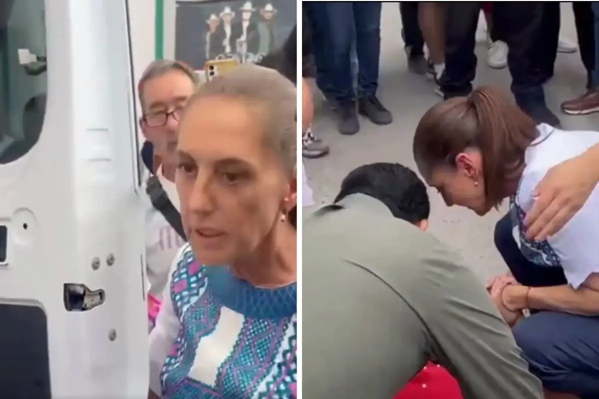 (VIDEO) Claudia Sheinbaum auxilió a una mujer que se desmayó