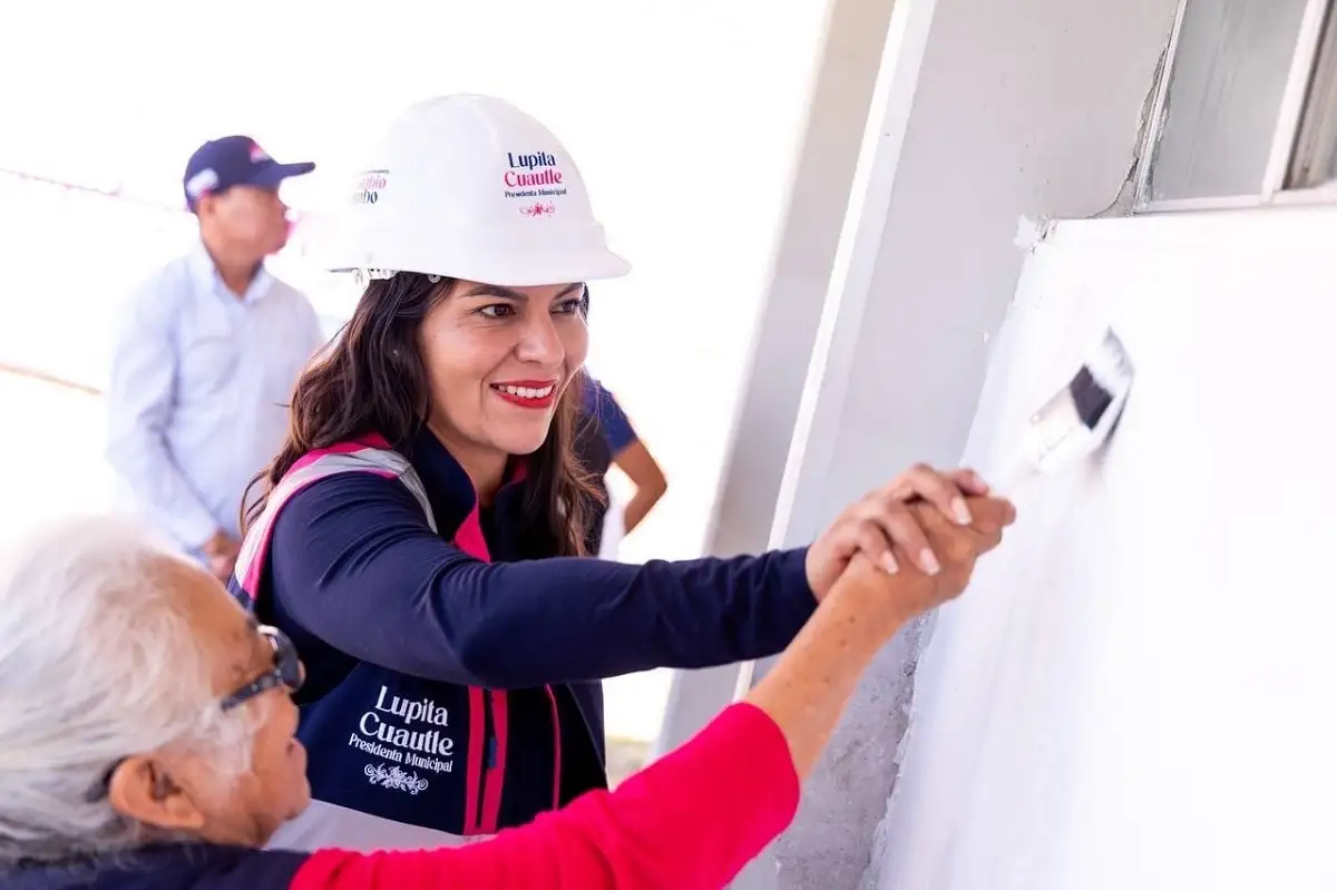 Invierte Lupita Cuautle en mejores espacios educativos para las y los estudiantes de San Andrés Cholula