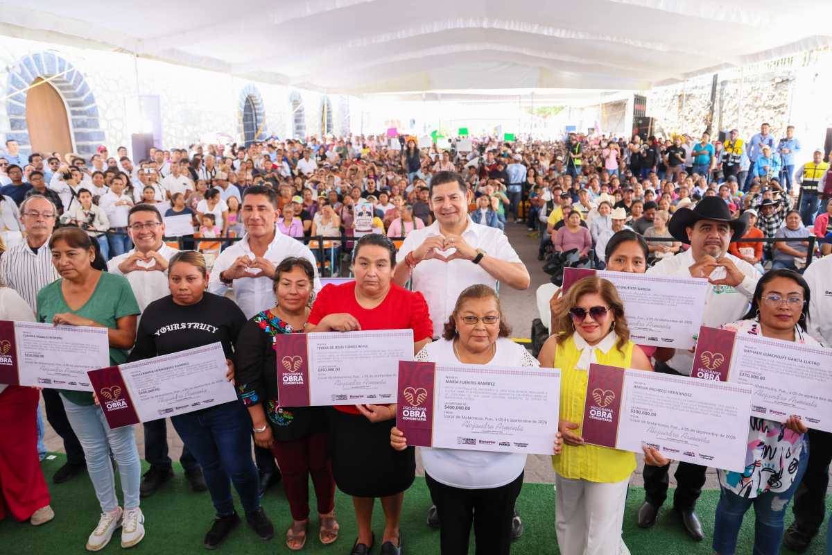 Gobierno Estatal transforma municipios de la Mixteca poblana con obra comunitaria | Foto: Cortesía