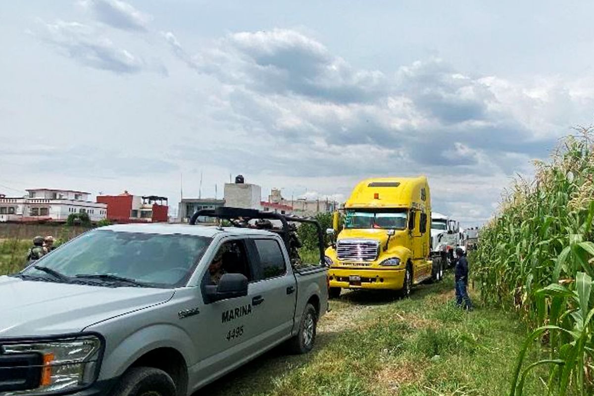 Operativo contra huachicol en Chignahuapan y San Andrés Cholula | Foto: SSP