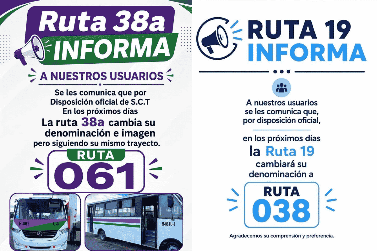 Las 95 rutas de la ciudad de Puebla cambiarán de número y color