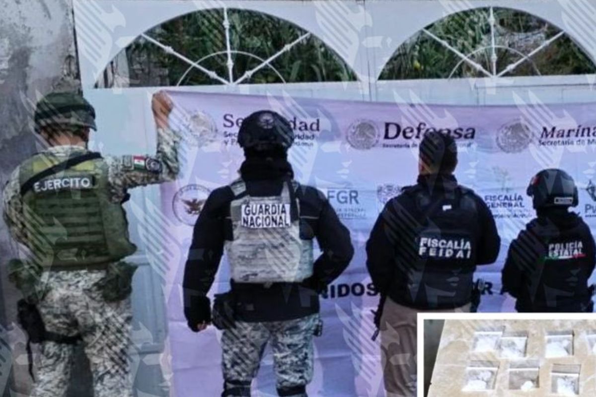 Operativo de la FGE en un inmueble de la colonia Benito Juárez, Puebla | Foto: FGE