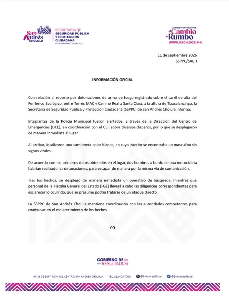 ¿Quién era el hombre asesinado a balazos en Periférico?