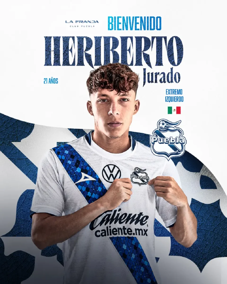 Llega como préstamo Heriberto Jurado al Puebla desde Europa