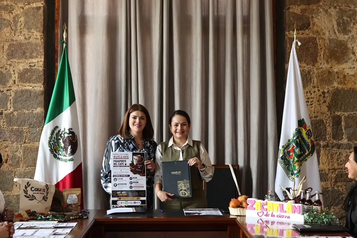 Zacatlán y Cauca, Colombia firman hermanamiento y hacen alianza estratégica procafé