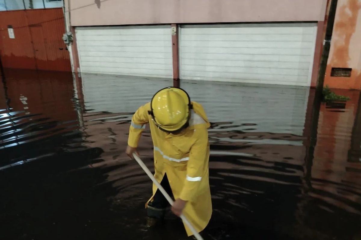 Coladeras destapadas por Protección Civil tras las lluvias del 12 de septiembre en Puebla | Foto: Protección Civil